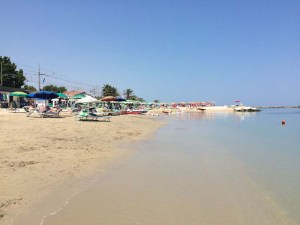 Blue Skies on the beach at Pedaso
